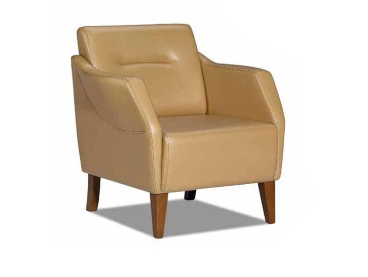 Xlmoebel Sessel Beiger Luxus Lounge Ohren aus Leder für das Wohnzimmer (1-St., Lounge-Sessel), Made in Europa