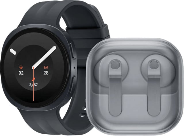 Samsung Galaxy Watch 9 Zwart 44mm en Samsung Galaxy Buds4 Wit