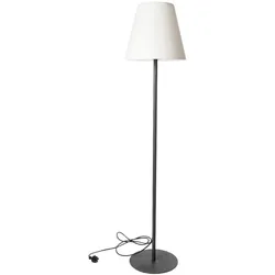 Lumisky STANDY E27 Stehleuchte mit Netzanschluss, 150 cm hoch Stahl Grau
