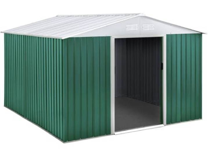 habitat et jardin Gerätehaus aus Metall Rosas - 7,06 m² - Grün