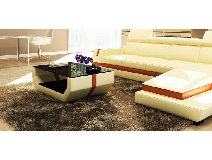 Xlmoebel Couchtisch Polser Polsterleder Beistelltisch mit exklusivem Design (Packung, Couchtisch 5099), Hergestellt in Europa