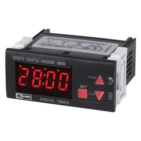 RS PRO Digital Timer, 35x77, 24V ac/dc (1241078)