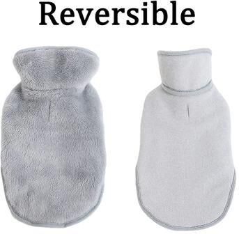 Uplift Treasures Reversible Warm Fleece Cat Jacket gray l