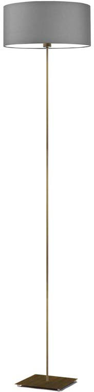 17 Stories Ayania 150 H cm Traditional Floor Lamp Grey/Antique Gold 150cm H X 30cm W X 30cm D