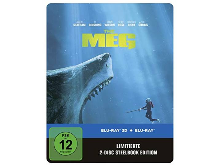 The Meg Steelbook [Blu-Ray]+[Blu-Ray 3D] [Region Free] (Dutch subtitles)