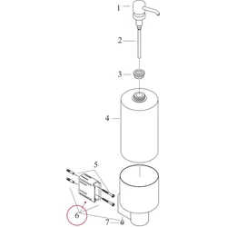 Hansgrohe Halteelement Axor Steel für Wandstange, 95071000 95071000
