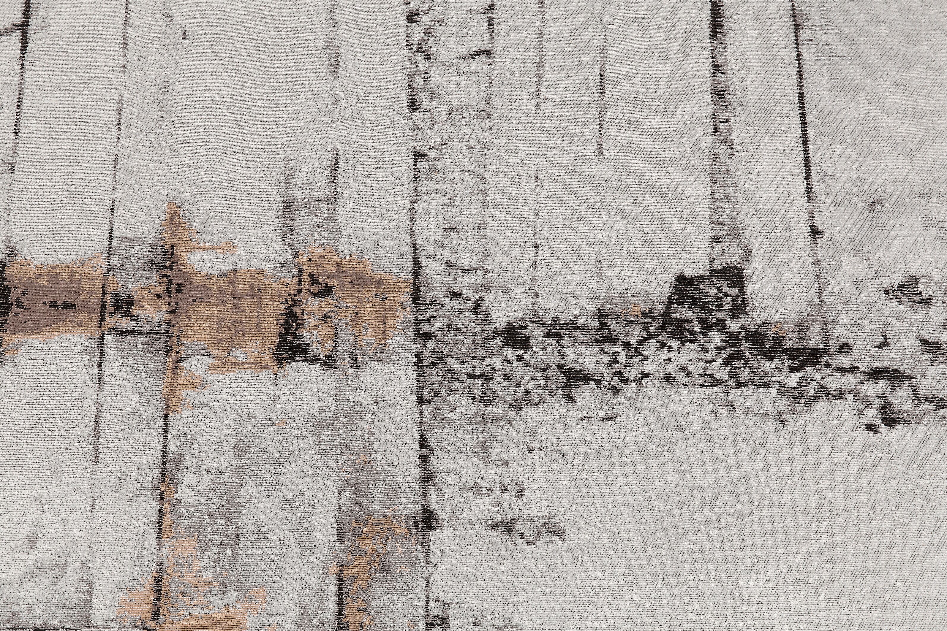 Teppich KARE DESIGN "Abstract Grey Line", weiss (grau), B:170cm H:1mm L:240cm, Teppiche, Teppich, rechteckig oder rund grau B : 170cm 1 Stk., 1mm, L: 240cm