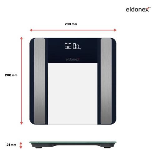 Eldonex BODYFIT PRO digitální osobní váha ČERNÁ (EBS-1020-BK)