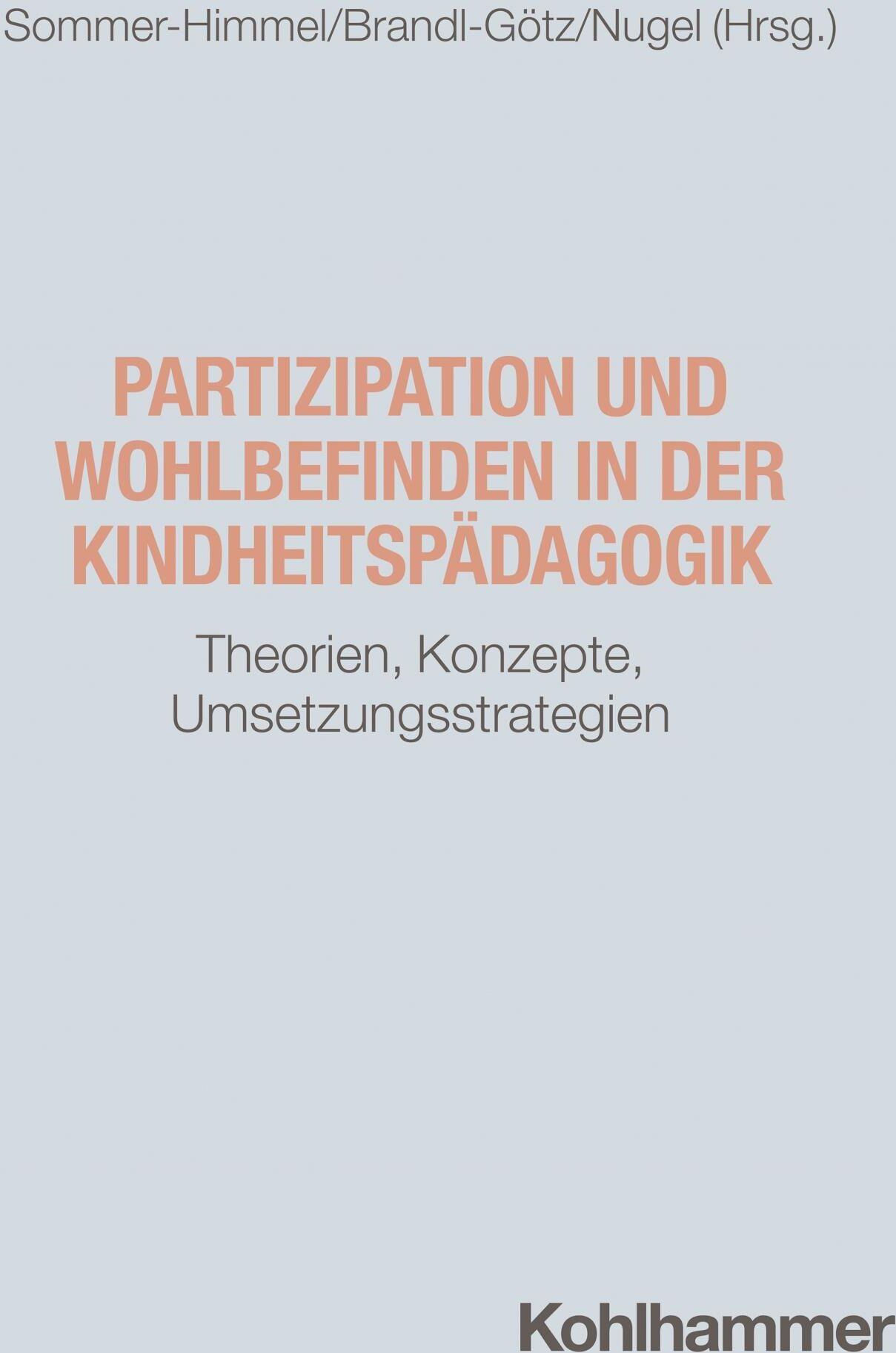 Kohlhammer Partizipation und Wohlbefinden in der Kindheitspädagogik