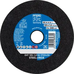 PFERD TOOLS Trennscheibe EHT gerade Leistungslinie SG STEELOX für Stahl/Edelstahl - 69121043