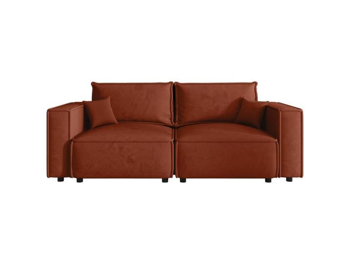 Xora Sofa, Terracotta, Kunststoff, 2-Sitzer, Füllung: Schaumstoffflocken,Schaumstoffflocken, 250x68x104 cm, Stoffauswahl, Wohnzimmer, Sofas & Couches, Sofas