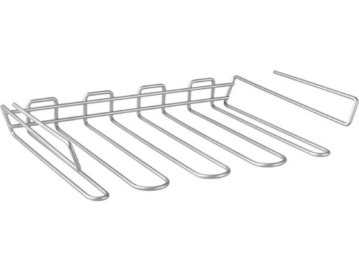 Metaltex - Ophangbare wijnglazenhouder - Ophangen in de kast - Sterke coating - 8 wijnglazen