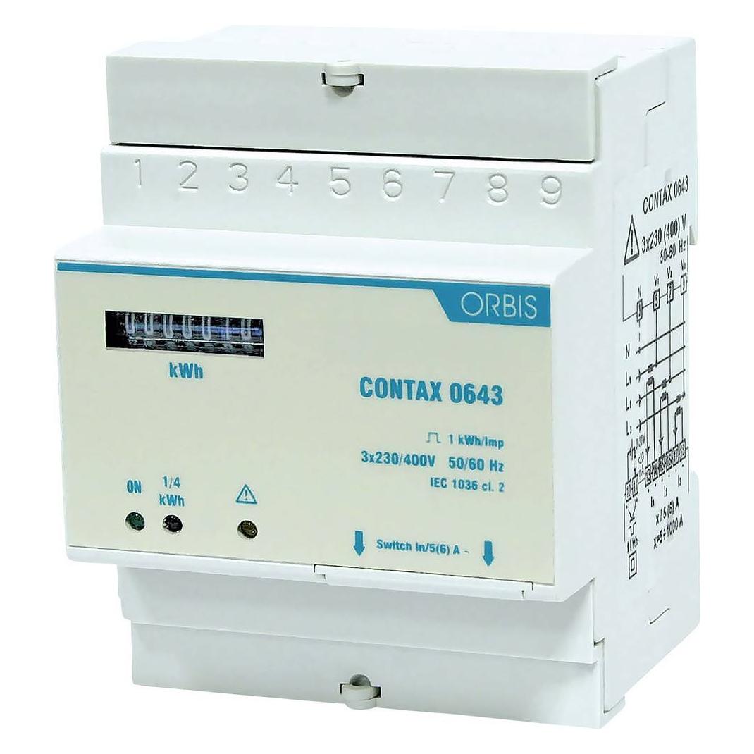Orbis Zeitschalttechnik kW-Zähler OB708800 Wechselstromzähler mechanisch 40 A (OB708800)