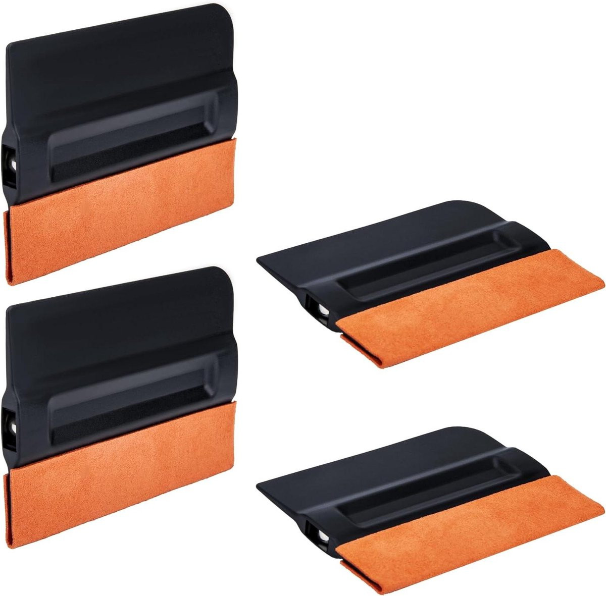 Grijs Vinyl Rakel - Magnetische Dubbelzijdige Sticker Applicator voor het aanbrengen van folie - Breedte: 10,5 cm