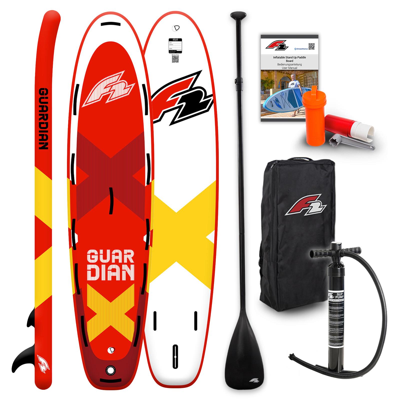 F2 SUP Stand Up Paddle Board Guardian 11'8'' Rot