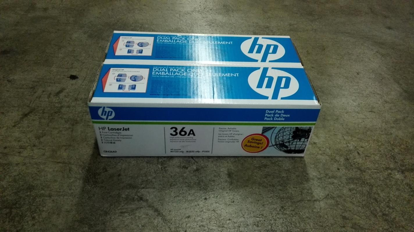 HP 36A LaserJet tonercartridge zwart, dubbele verpakking van 2 stuks, 4000 pagina's