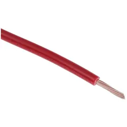 RS PRO, Kabelleitung, Normierte Aderleitung Ø 2.6mm / 0,5 mm2 Kupfer, Rot 16/0,2 mm Litzen, 100m (100 m)
