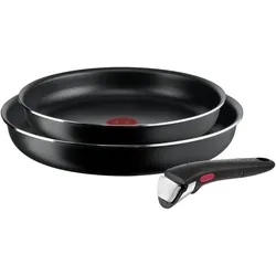 Tefal Ingenio Easy Cook & Clean - Pannenset - 3-delig - Niet geschikt voor inductie, Pfannenset + Topfset, Schwarz