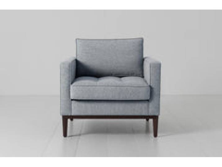 Sessel Model 02, Meerglasblau