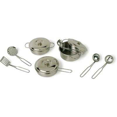 Small foot 8953 - Kochgeschirr Profi, Koch-Set für Kinderküche, Metall, 11-teilig