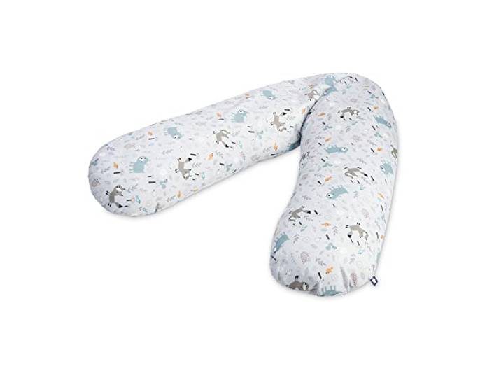Julius Zöllner Jersey Stillkissen ca. 190 cm Füllung 42 Liter EPS-Mikroperlen Made in Germany Bezug aus 100% Baumwoll-Jersey OEKO-TEX® STANDARD 100 Smart Friends