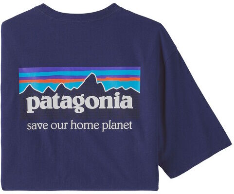 M-Patagonia P-6 Mission Organic T-Shirt-Sound Blue (Sndb)