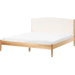 BETT mit Lattenrost 180/200 cm Hellbraun Clairac