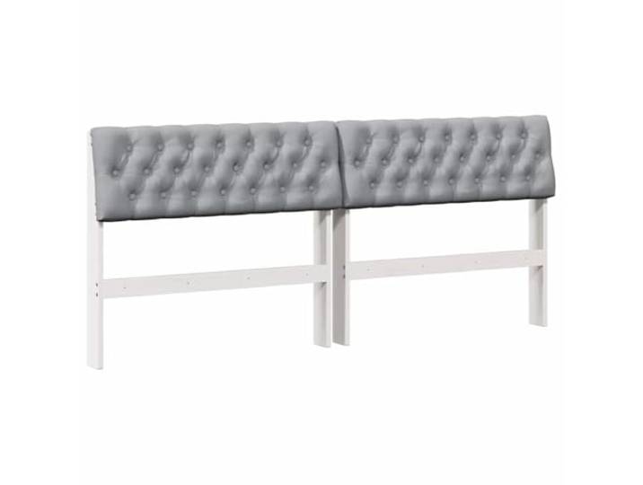 KTHLBRH Gepolstertes Kopfteil hellgrau 180 cm Kiefer massiv Weiches Gewebe, robustes Holz, einfache Reinigung, minimalistisches Design, flexible Platzierung
