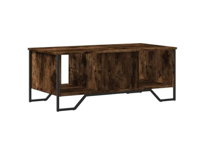 Couchtisch Smoke Eiche 100x51x40cm für Wohnzimmer Tischplatte aus Raucheiche, Maße 100x51x40 cm, für Wohnzimmer, Schlafzimmer und Arbeitszimmer, Montagezubehör inklusive