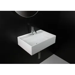 repaBAD Keramikwaschtisch Wien 60 x 45 x 13,5 cm in Weiss Matt