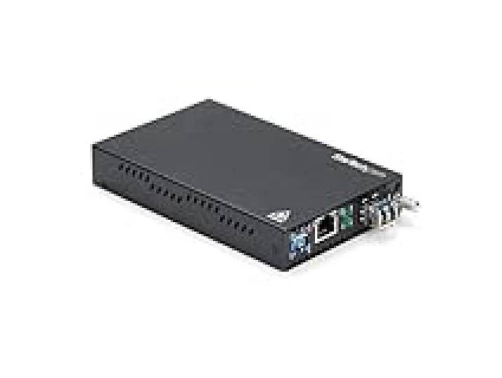 StarTech Convertisseur Média Fibre GbE Cuivre vers Fibre, Monomode LC, 20km