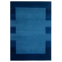 Gabbehteppich Country Style 120 x 180 cm Wolle Blau