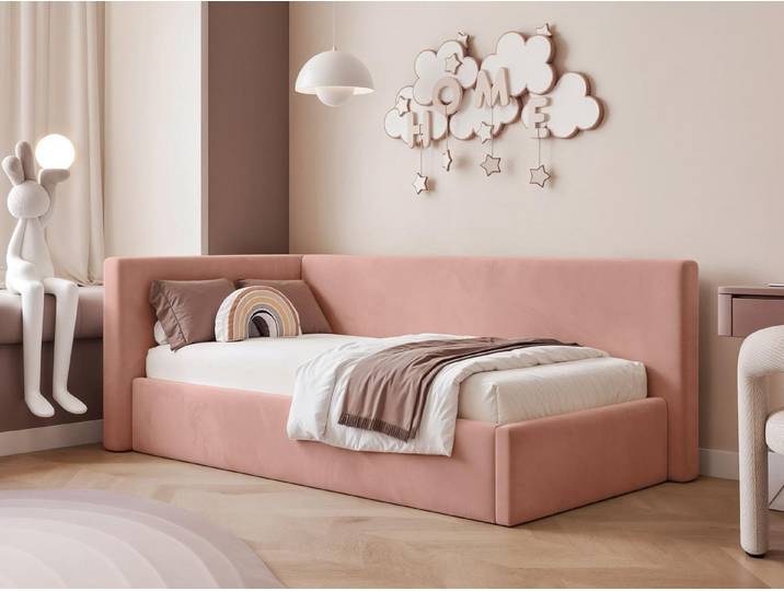 Compleo Kinderbett Boxspringbett, klassisches Design, 80/90/100/120x200 (Jugendbett mit Bettkasten), MADE IN EU, Ohne Matratze