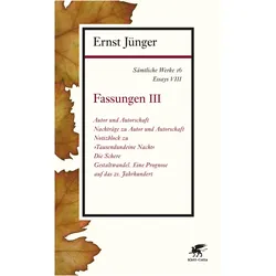 Jünger:Sämtliche Werke.16, Belletristik von Ernst Jünger