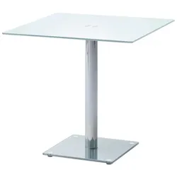 Esstisch   ¦ transparent/klar ¦ Maße (cm): B: 80 H: 77