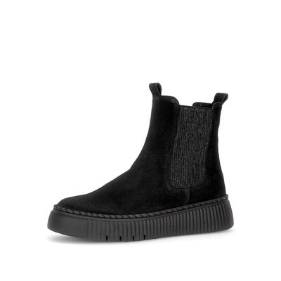 Chelseaboots GABOR "Chelsea Boot", Damen, Gr. 41, schwarz, Schuhe Chelseaboots