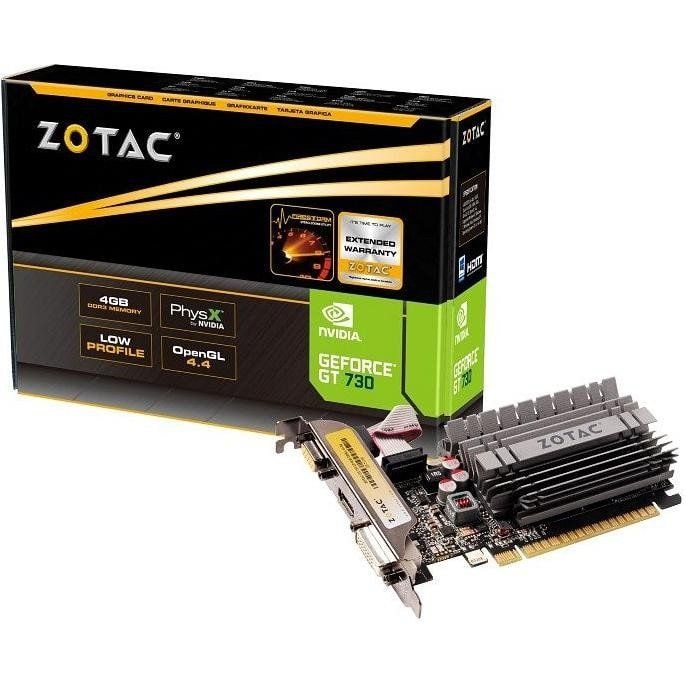 ZOTAC GeForce GT 730 Zone Edition 4GB DDR3 Grafikkarte LP DVI/HDMI/VGA ZT-71115-20L