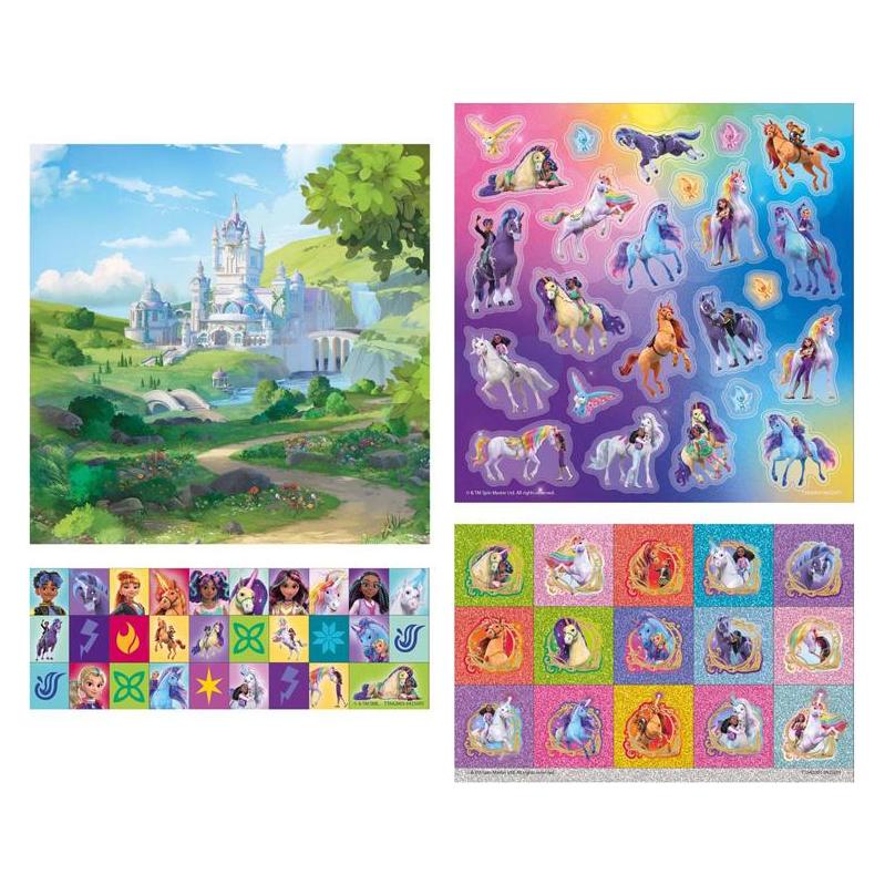 Grafix Totum Unicorn Academy Sticker-Set - 3 Bögen + 1 Hintergrund (3 Sticker) (66570769)