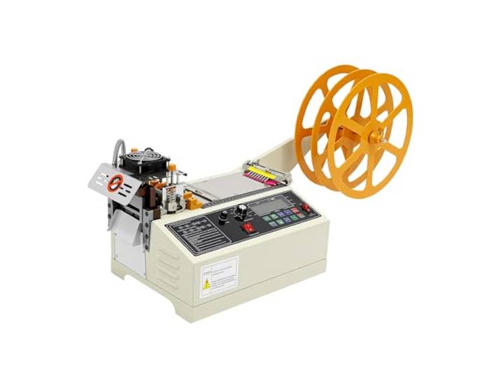Bandschneidemaschine, Schneidemaschine, Textilschneidemaschine Automatische, 400W, 1-98mm Schnittbreite, ±0.1mm Genauigkeit, Heiß-/Kalt-Schneiden, 110 Stück/min