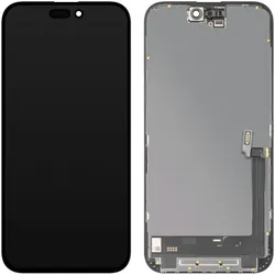 MP LCD Display Module fur Apple iPhone 16 Plus, Soft OLED FHD IC Movable Version, Aftermarket, Black (Display, Apple iPhone 16 Plus), Mobilgerät Ersatzteile, Schwarz