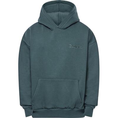 Kapuzenpullover DROPSIZE "Dropsize HEAVY OVERSIZE EMBO HOODIE", Herren, Gr. M, trekking grün, 70% Baumwolle, 30% Polyester, mehrfarbig, oversize, ohne Ausschnitt, Pullover Kapuzenpullover