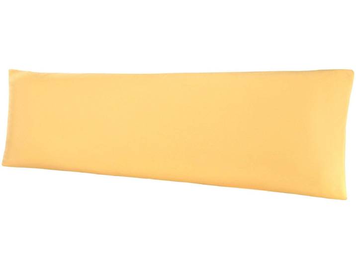 Kissenbezug BELLANA Mako-Jersey , beige (weizen), B:40cm L:140cm, Jersey, Obermaterial: 100% Baumwolle, Kissenbezüge, Kissenbezug, für Seitenschläferkissen
