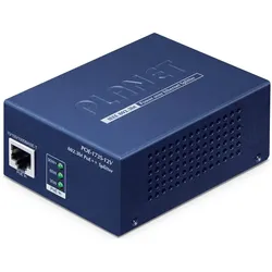 Planet Single Port PoE++ Splitter POE-173S-12V, Netzwerk Switch, Blau