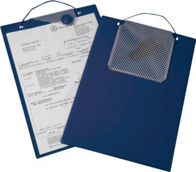 EICHNER Auftragstasche Magnetic, für DIN A4 Dokumente, Schlüsselfach, Magnetverschluss, Einreißschutz, blau, 10 Stück