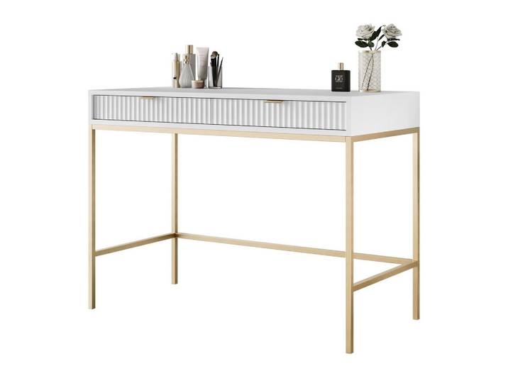 KONSOLENTISCH CORTADO GOLD T104 WEISS