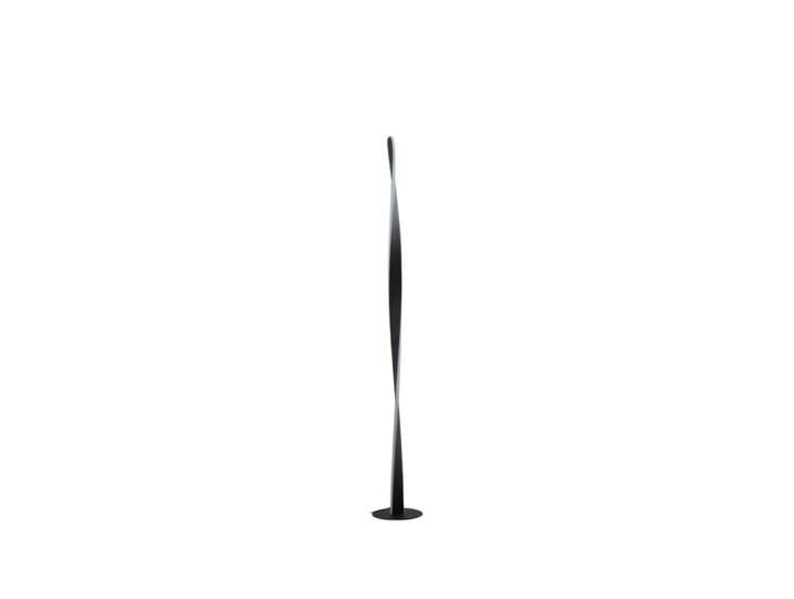 Lampadaire en aluminium, fer et pvc noir 120 cm