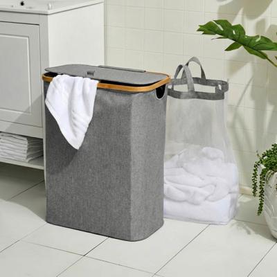 Chelsea Hamper by BrylaneHome in Gray