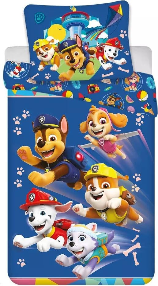 Mac Kinderslaapset Brave Pups 100 x 135 cm met kussen 40 x 60 cm