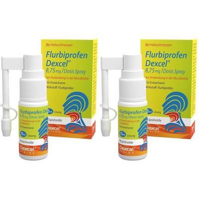 Flurbiprofen Dexcel 8,75 mg/Dos.Spray Mundhöhle 2x 2x15 ml Spray