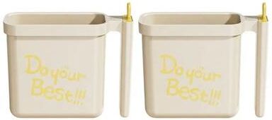 Inspired Finds No Wash Instant Noodle Bowl With Fork For Quick Meals whitex2pcs